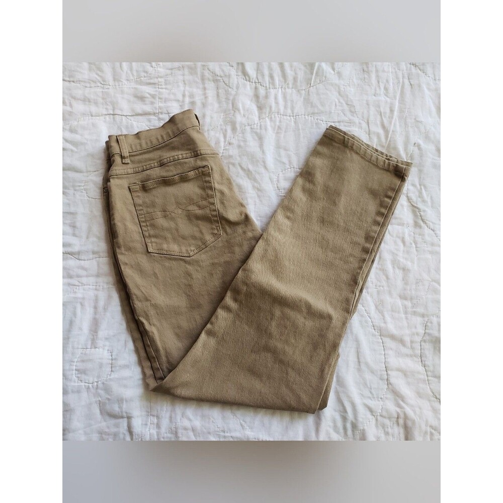 Faded Glory Stretch Trousers Average 12 Gorp Granola Utility Rugged Straight Leg